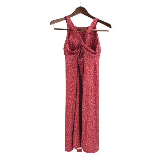 Patagonia Womens Medium Dress Floral Red Sleeveless Crossback Shelf Bra Athletic - Picture 2 of 10